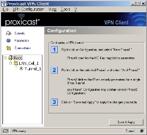 Download The Proxicast IPSec VPN Client for Windows